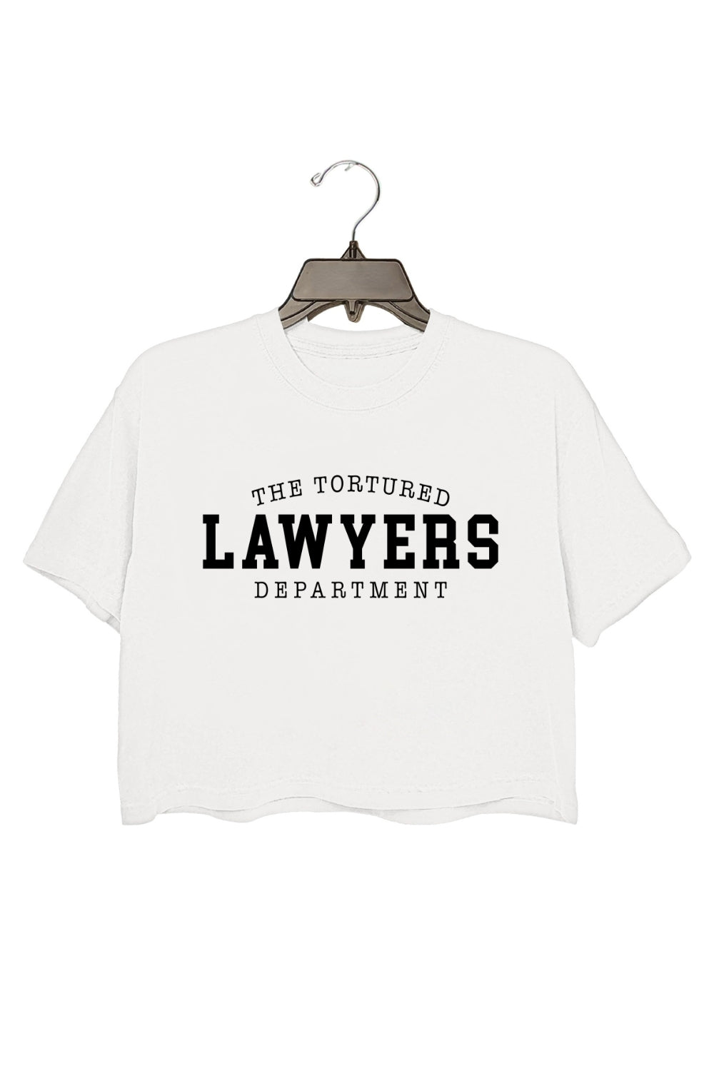 The Tortured Lawyers Department Crop Top For Women