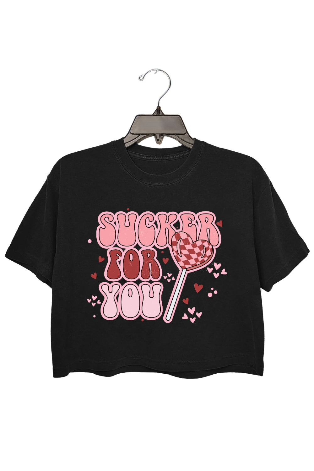 Sucker For You Valentine Crop Top For Women