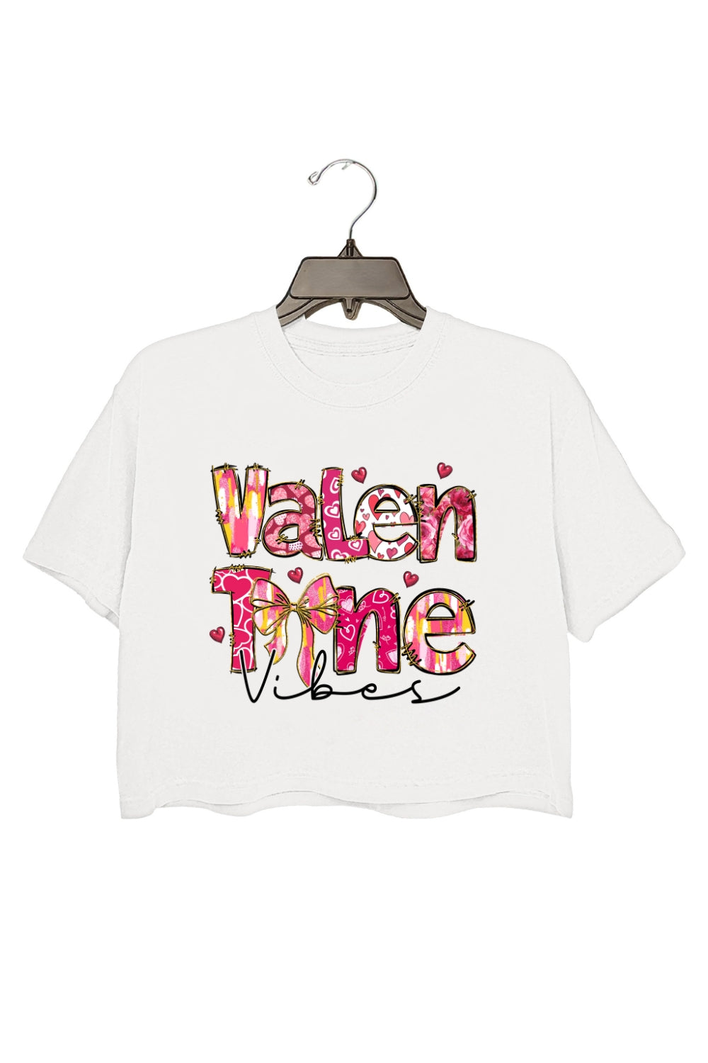 Coquette Valentine Vibes Crop Top For Women