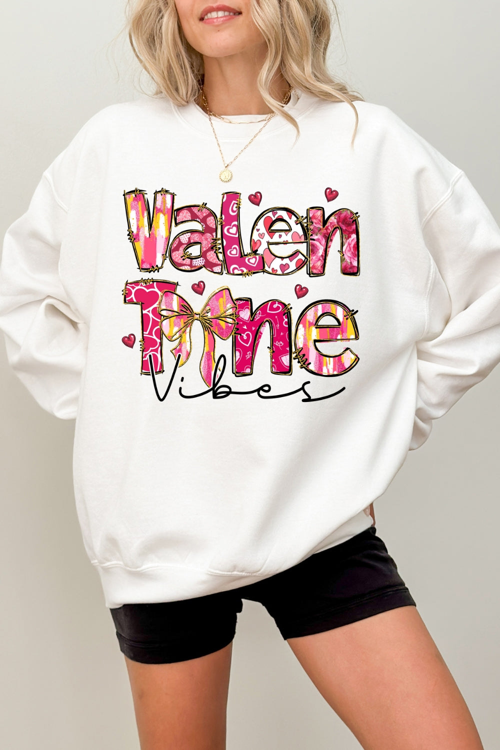 Coquette Valentine Vibes Sweatshirt For Women