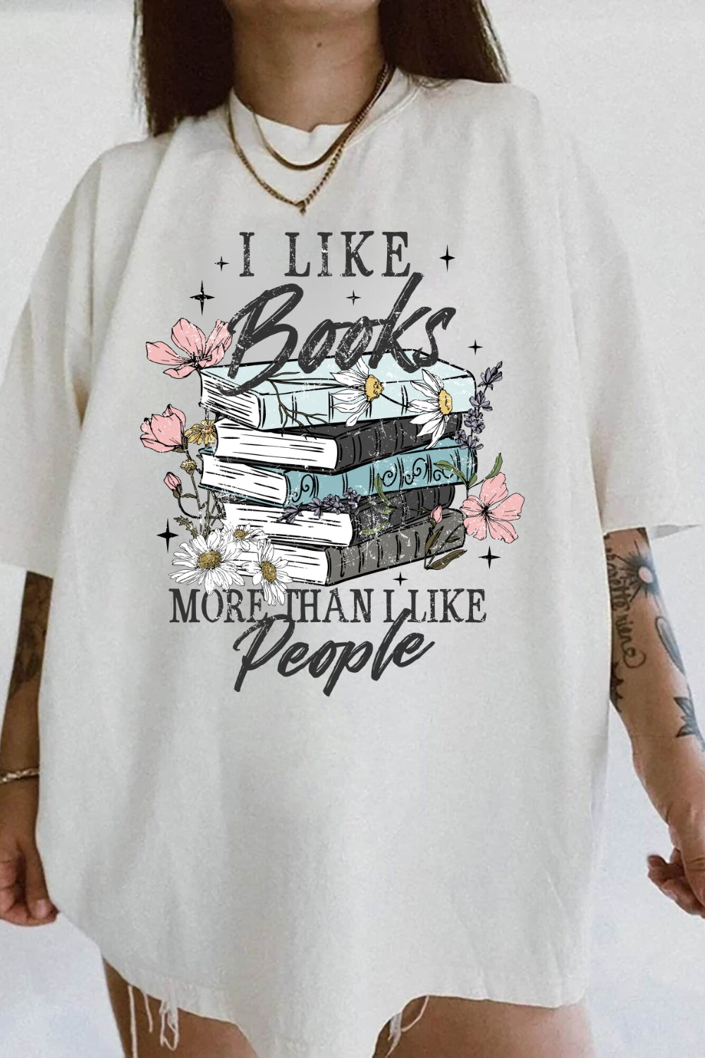 Retro I Like Books More Than I Like people Tee For Women