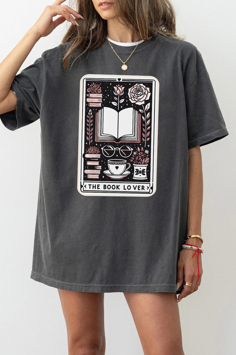 The Book Lover Tarot Card Tee For Women