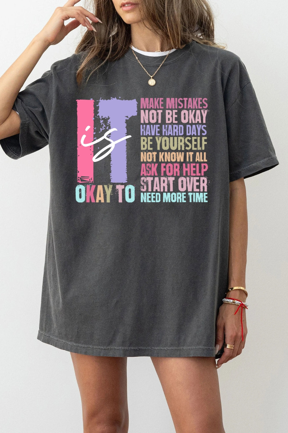 Retro It's Okay To Make Mistakes Tee For Women