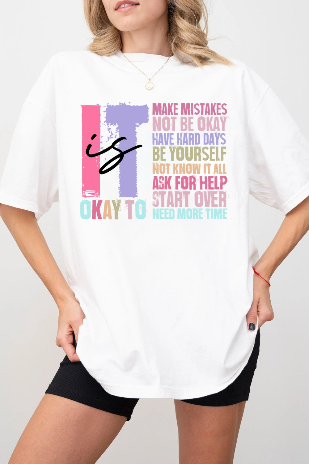Retro It's Okay To Make Mistakes Tee For Women