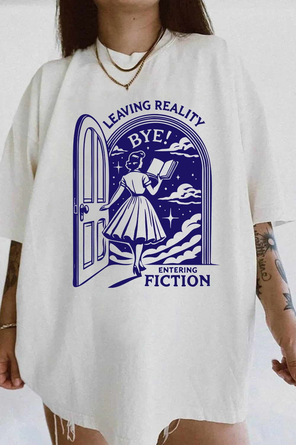 Leaving Reality Entering Fiction Tee For Women