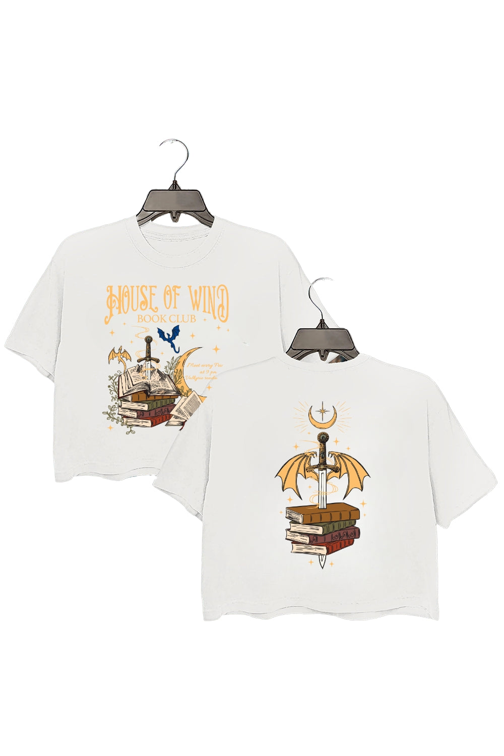 House Of Wind Book Club Crop Top For Women