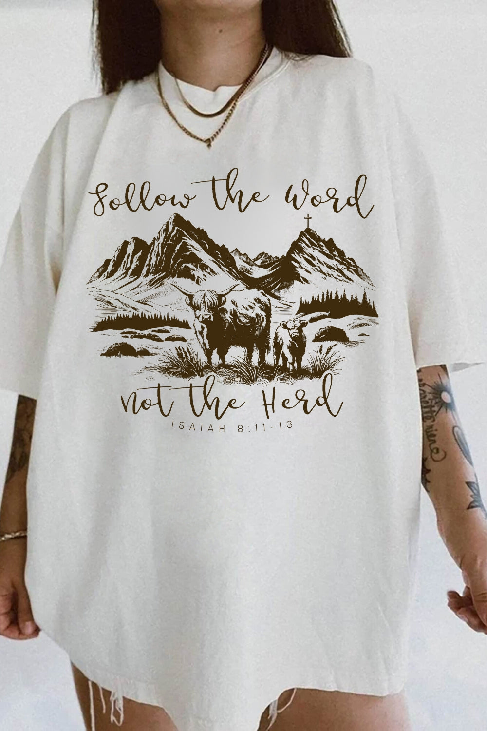 Follow the Word Not the Herd Tee For Women