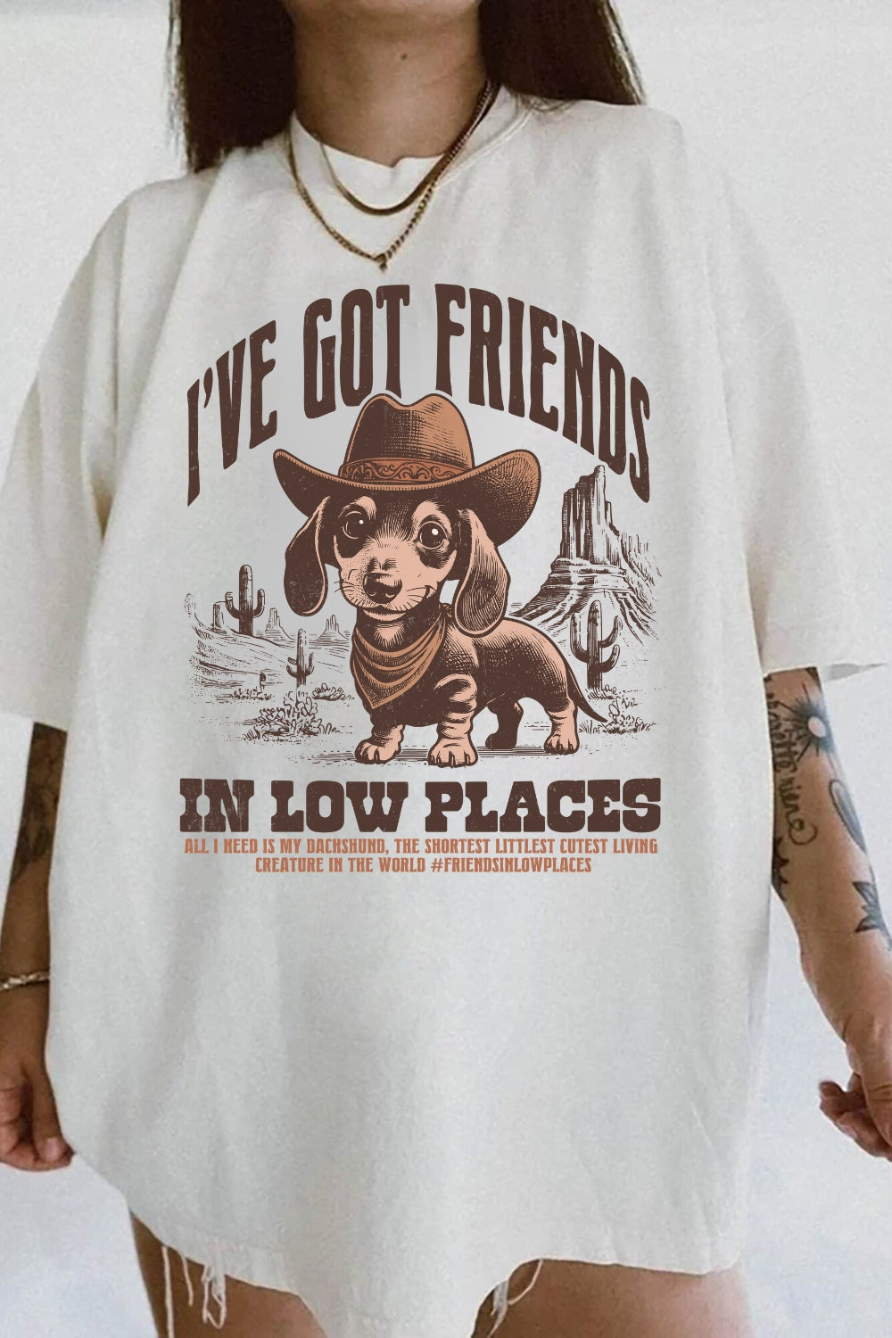 Got Firends In Low Places Tee For Women