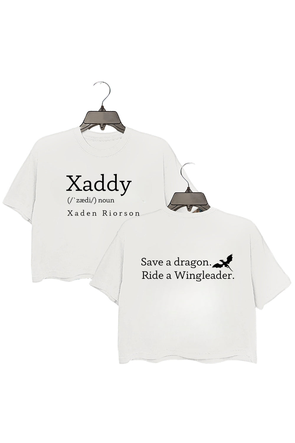 Xaddy Fourth Wing Merch Crop Top For Women