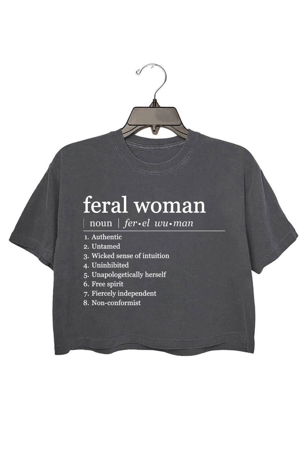 Feral Woman Definition Crop Top For Women