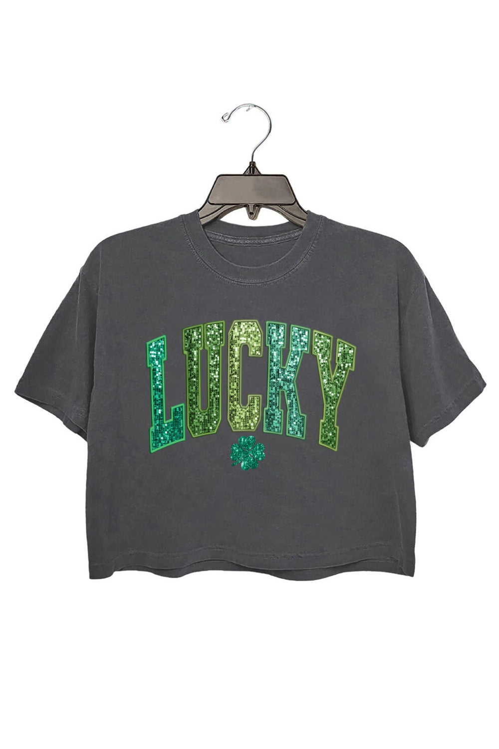 Retro St Patrick's Lucky Crop Top For Women
