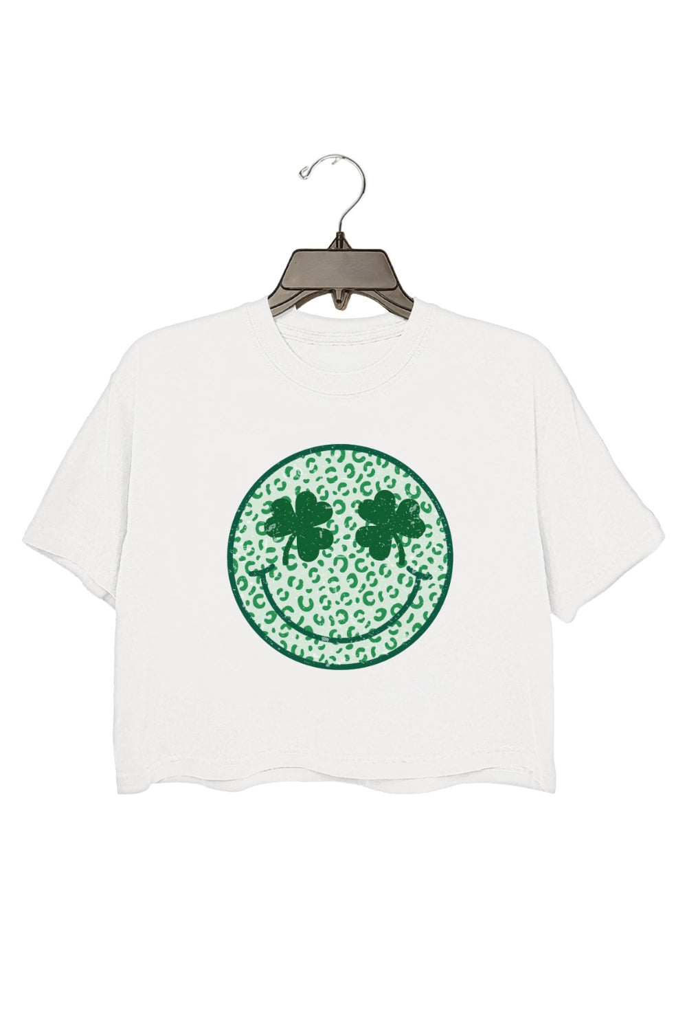 Happy St. Patrick's Day Smile Crop Top For Women