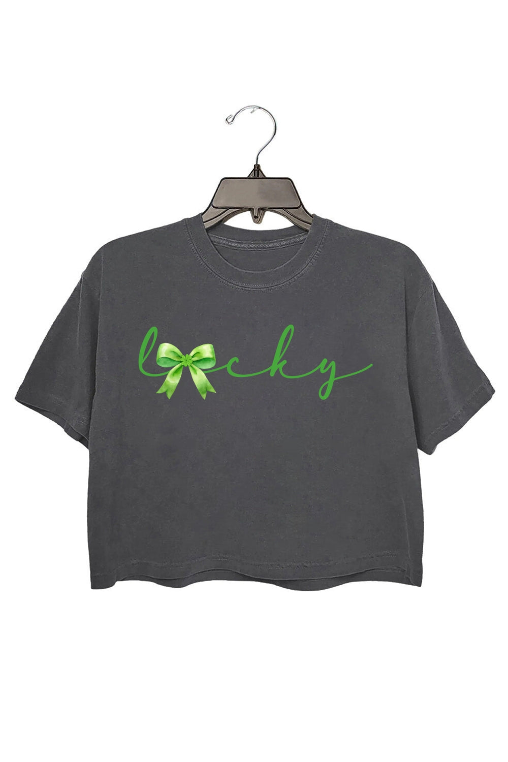 Lucky St.Patricks Day Coquette Crop Top For Women
