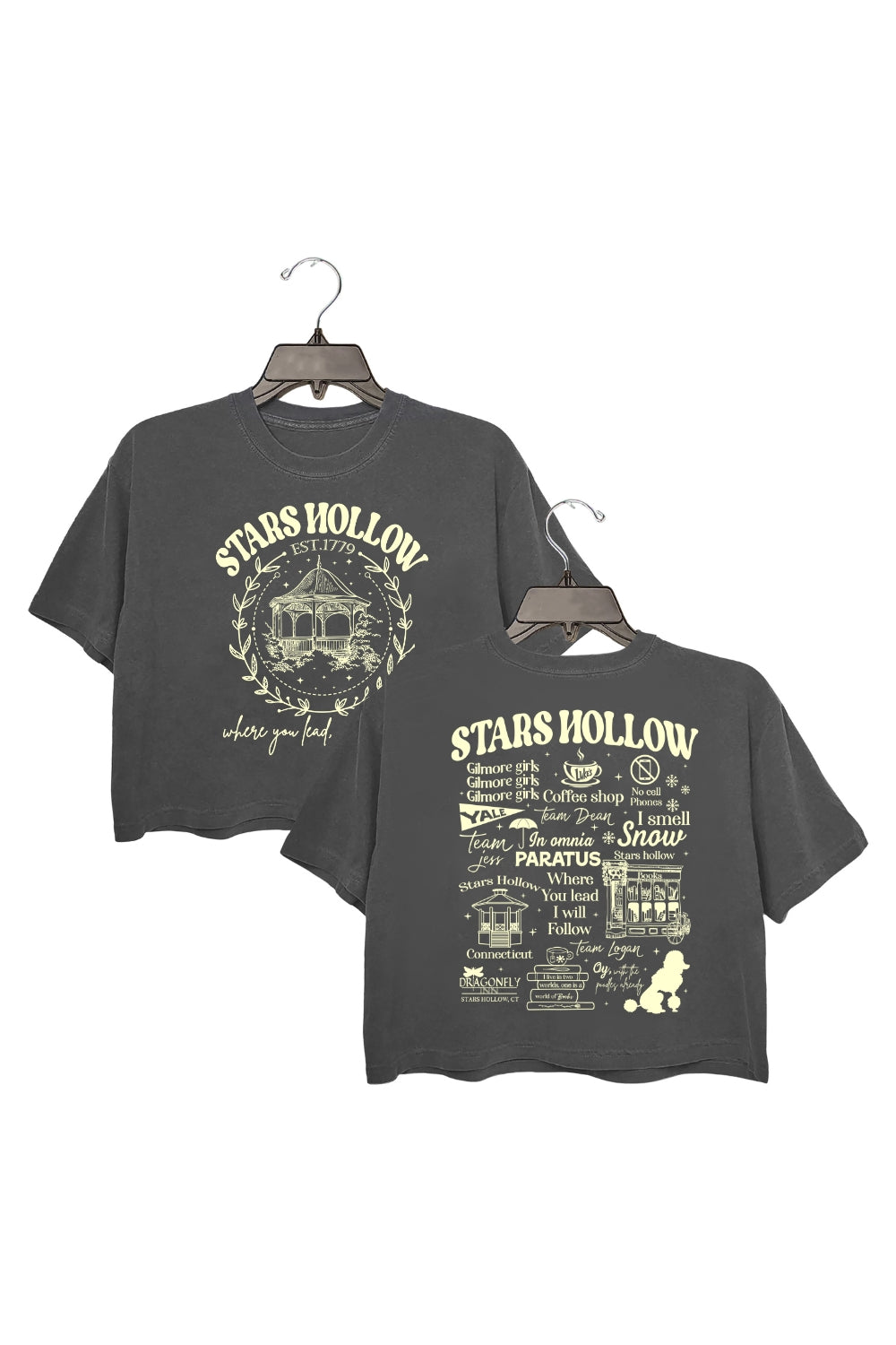 Stars Hollow Est 1779 Where You Lead I Will Follow Crop Top For Women