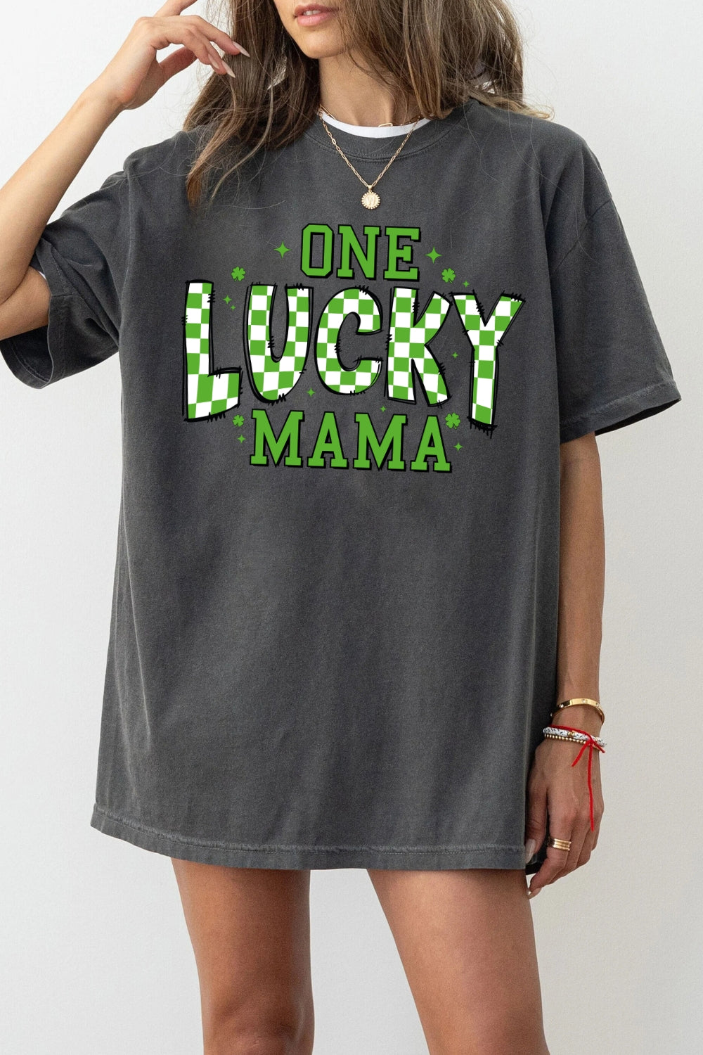 One Lucky Mama Tee For Women