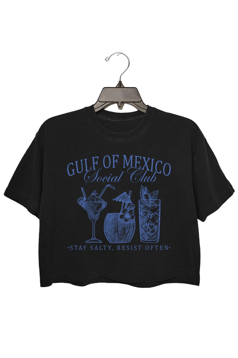 Gulf Of Mexico Social Club Funny Crop Top For Women