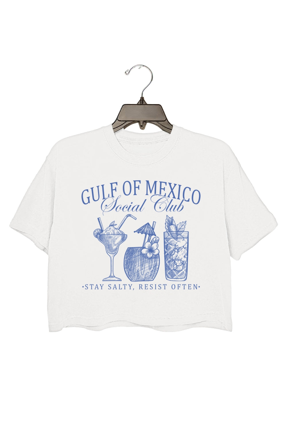 Gulf Of Mexico Social Club Funny Crop Top For Women