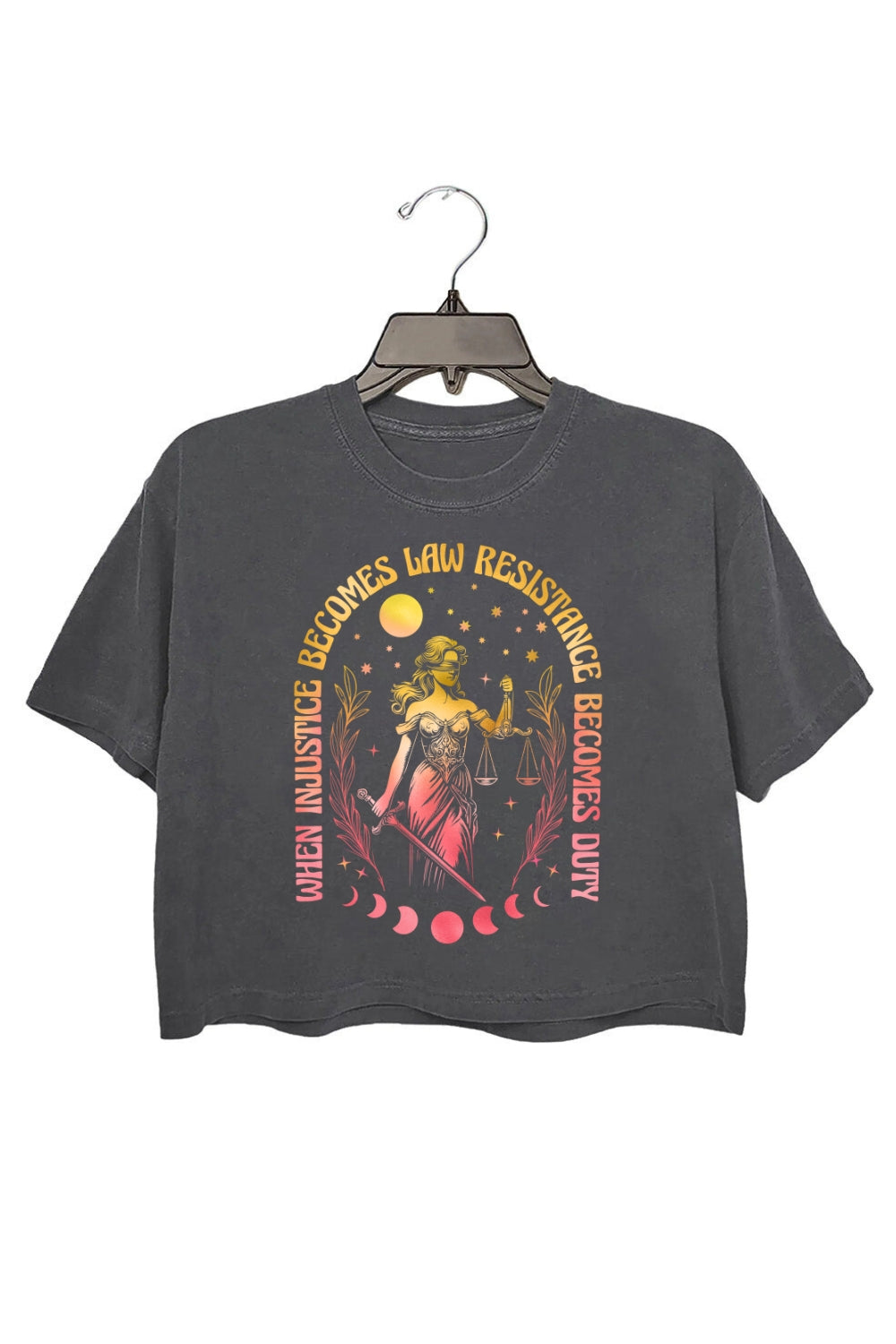 When Injustice Becomes Law Equality Activism Crop Top For Women