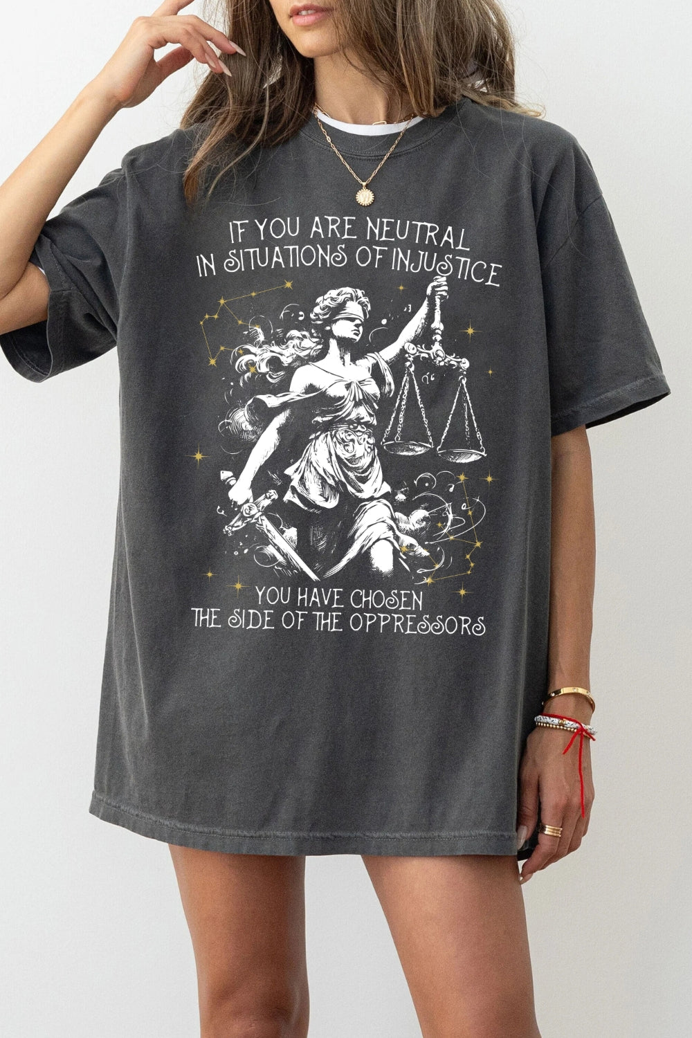 If You Are Neutral In Situations Of Injustice Resistance Tee For Women