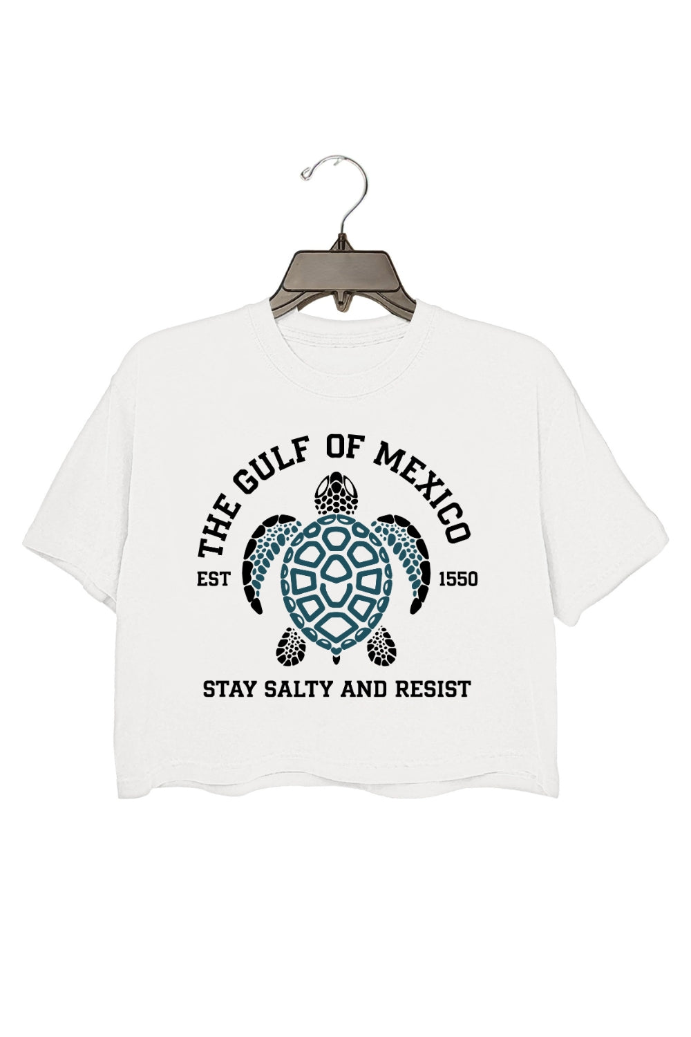 Gulf of Mexico Turtle Crop Top For Women
