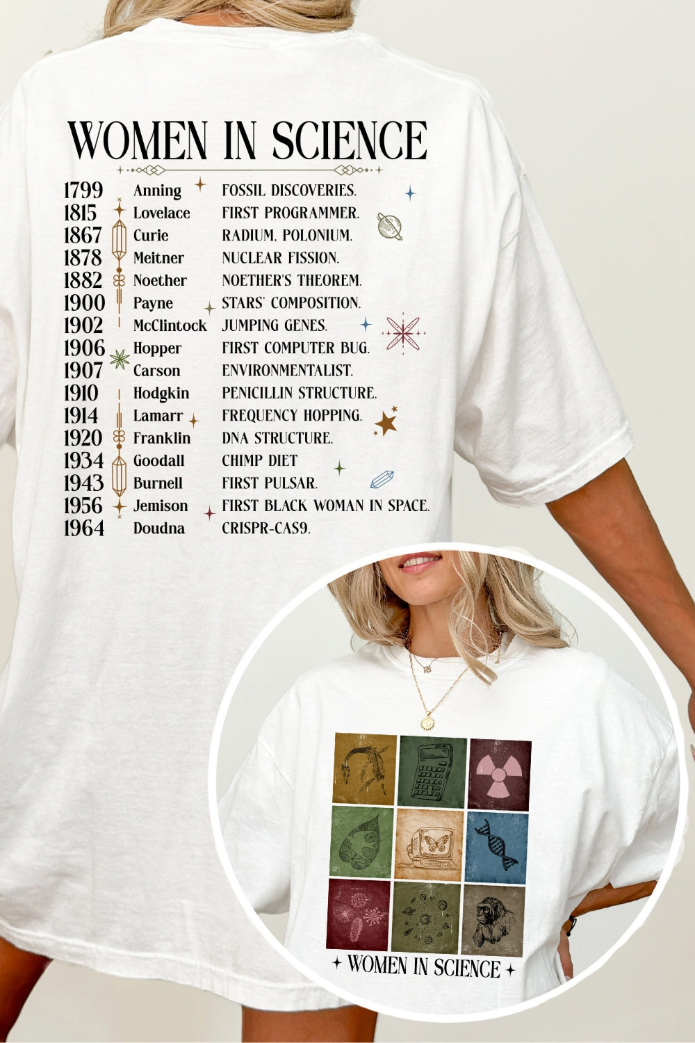 Women In Science Feminist Tee For Women