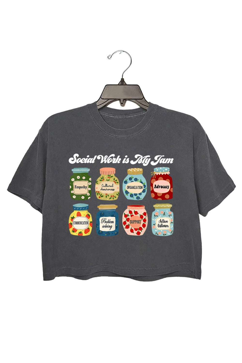 Social Work Is My Jam Crop Top For Women