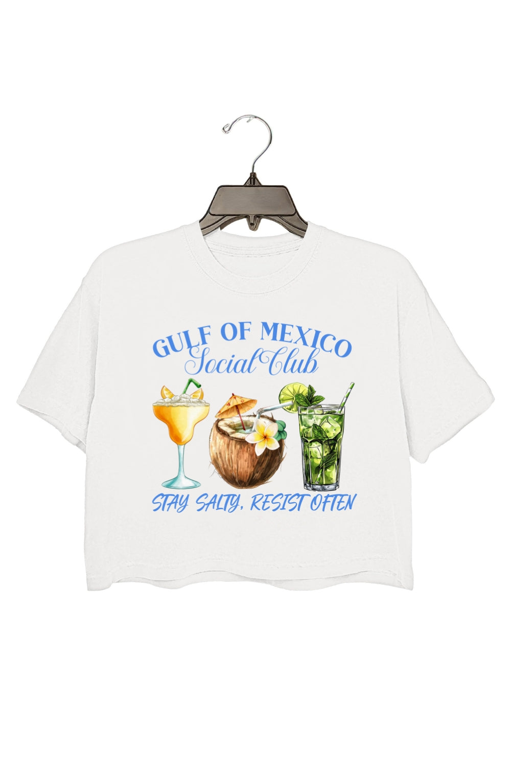 Gulf of Mexico Social Club Vacation Crop Top For Women