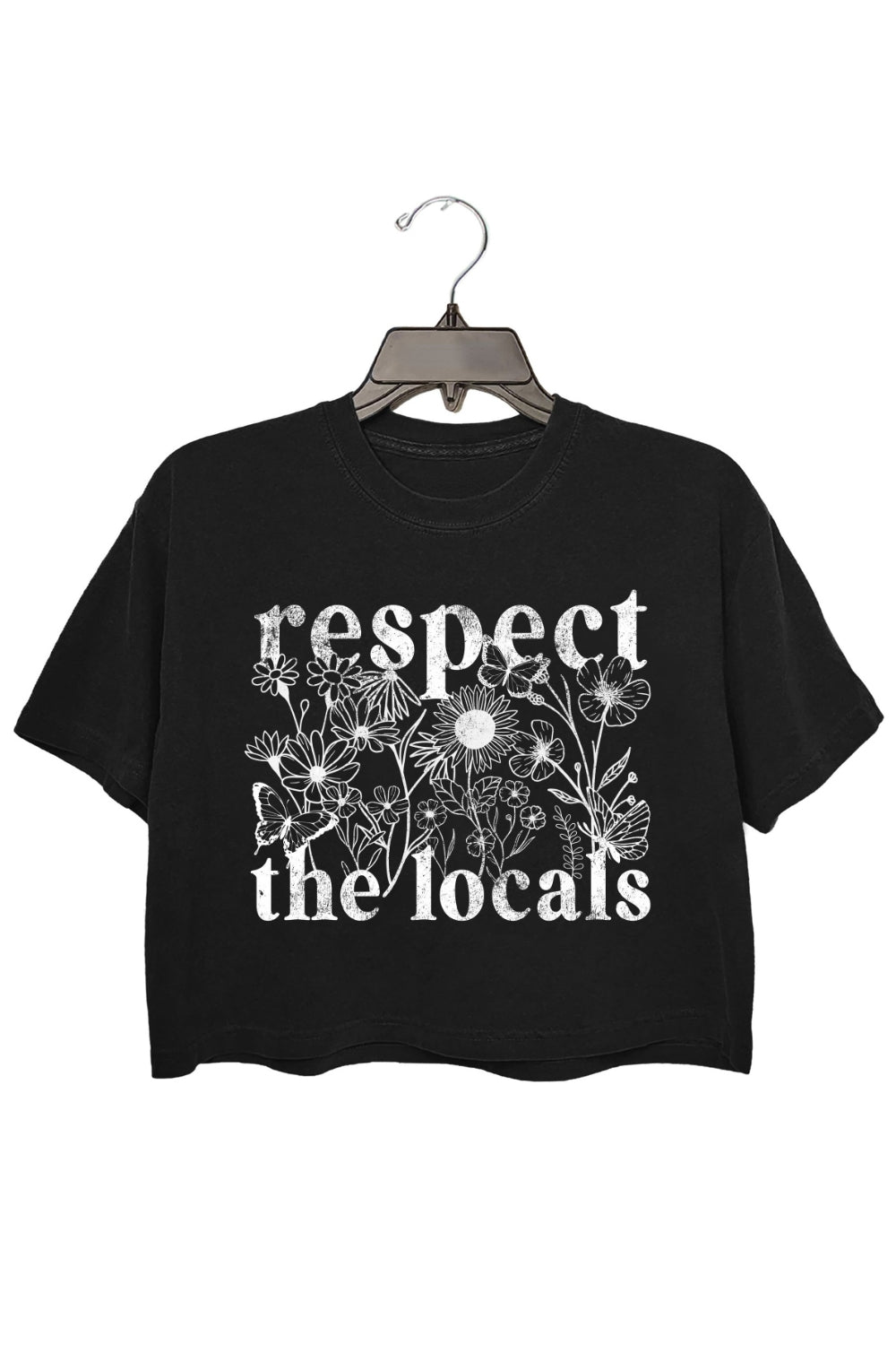 Respect The Locals Flowers Crop Top For Women