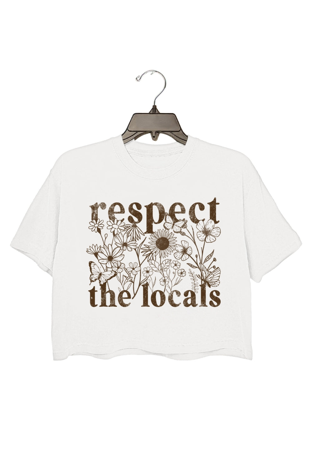 Respect The Locals Flowers Crop Top For Women