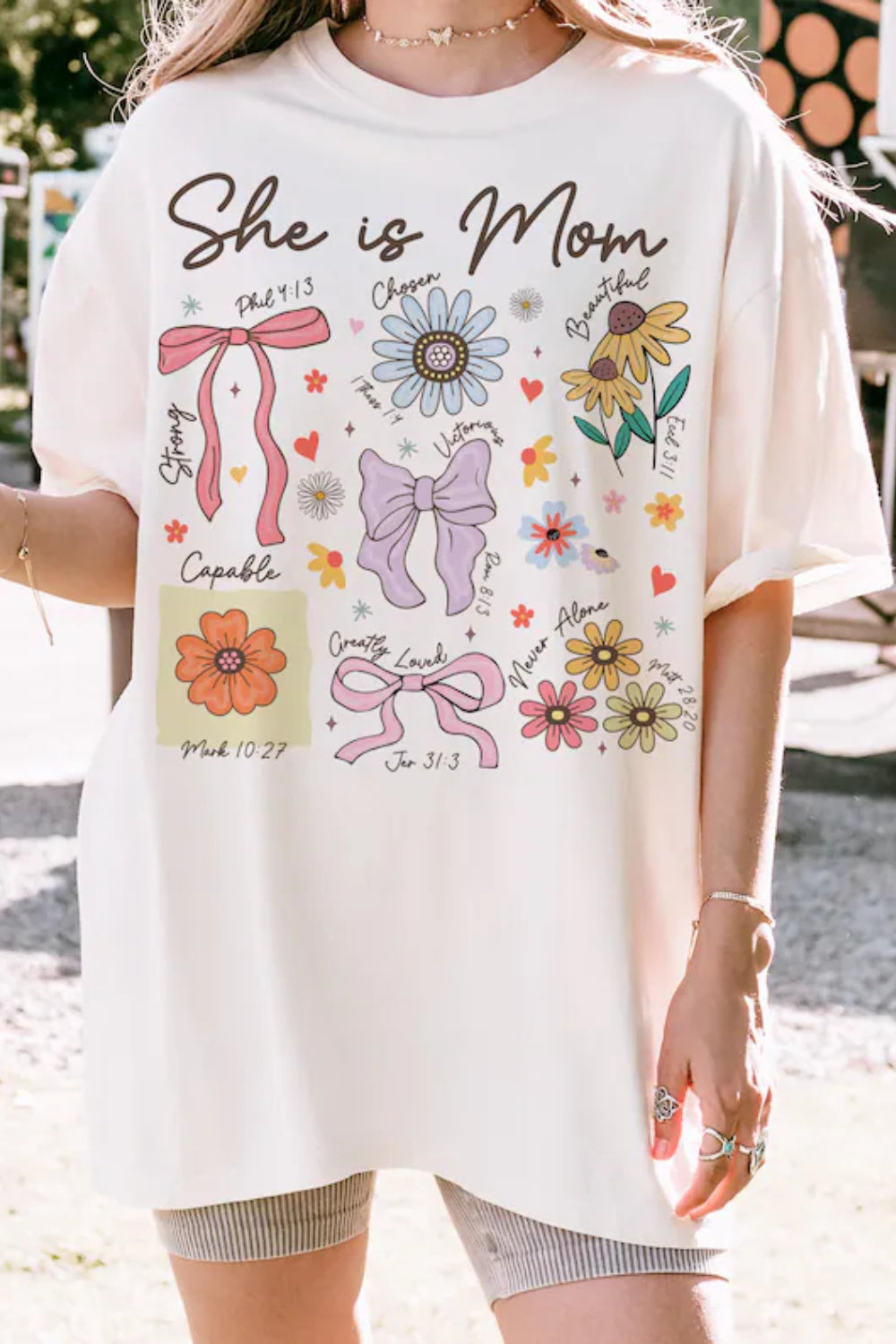 She is Mom Coquette Tee For Women