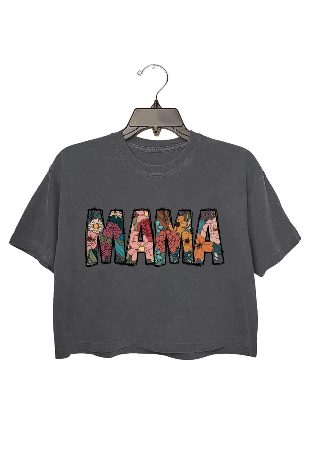 Floral Mama Graphic Crop Top For Women