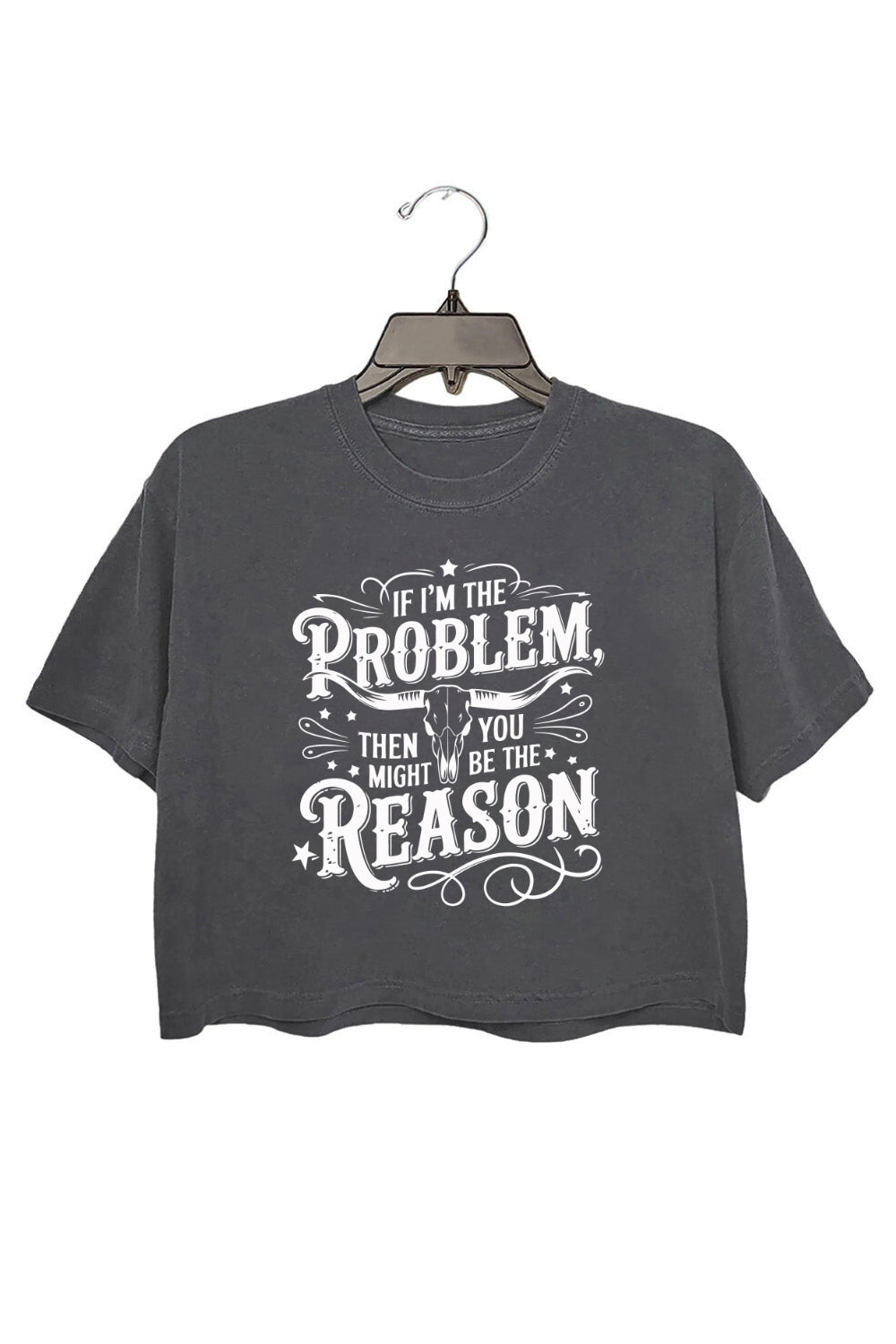 If I'm The Problem Country Music Crop Top For Women