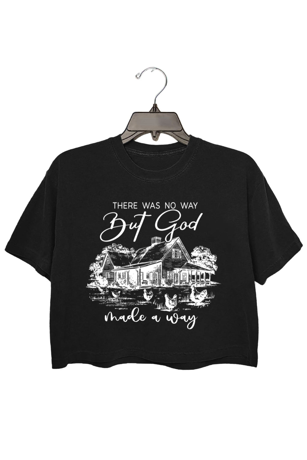 God Made A Way Faith Crop Top For Women