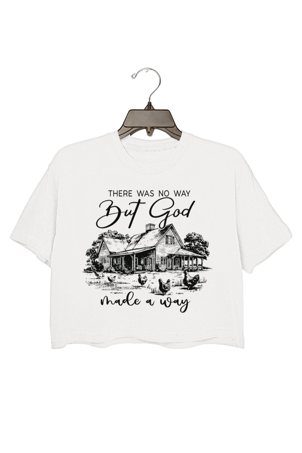 God Made A Way Faith Crop Top For Women