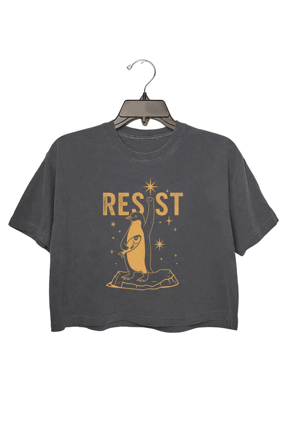 Resist Penguin Subtle FDT Crop Top For Women