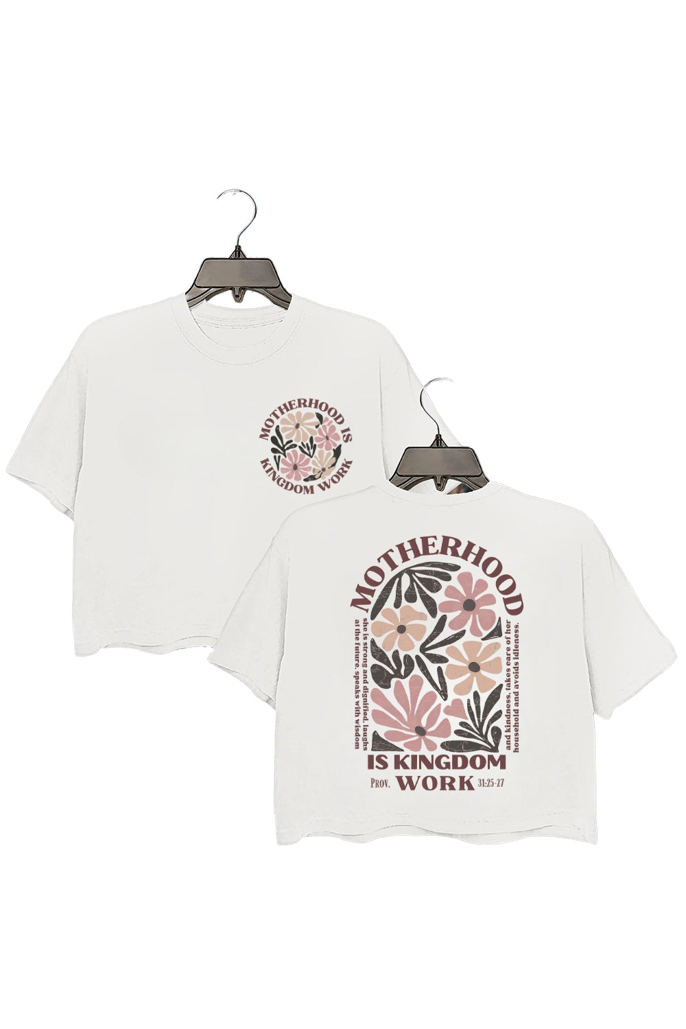 Boho Motherhood Is Kingdom Work Crop Top For Women