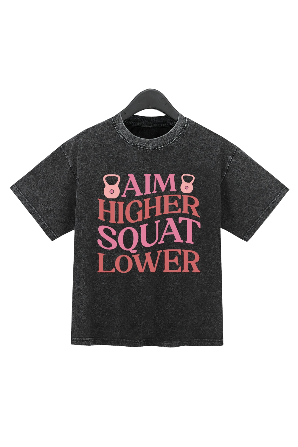 Aim Higher Squat Lower Washed Crop Top For Women