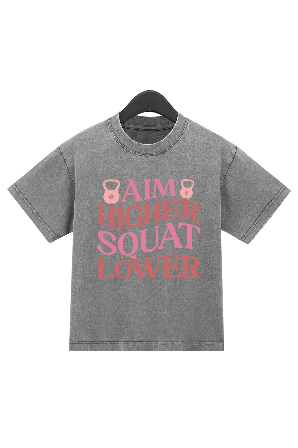 Aim Higher Squat Lower Washed Crop Top For Women