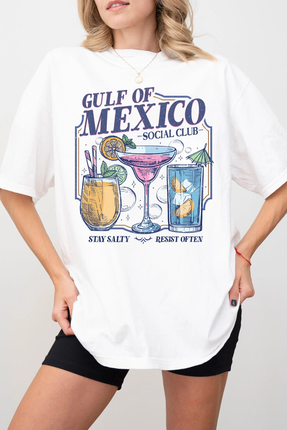 Gulf Of Mexico Social Club Stay Salty Tee For Women