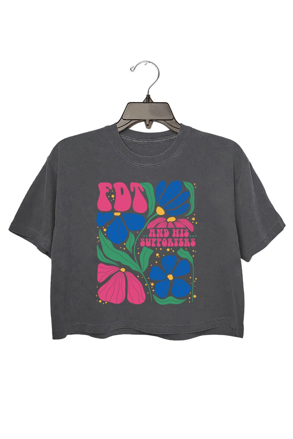 Funny FDT Flowers Crop Top For Women