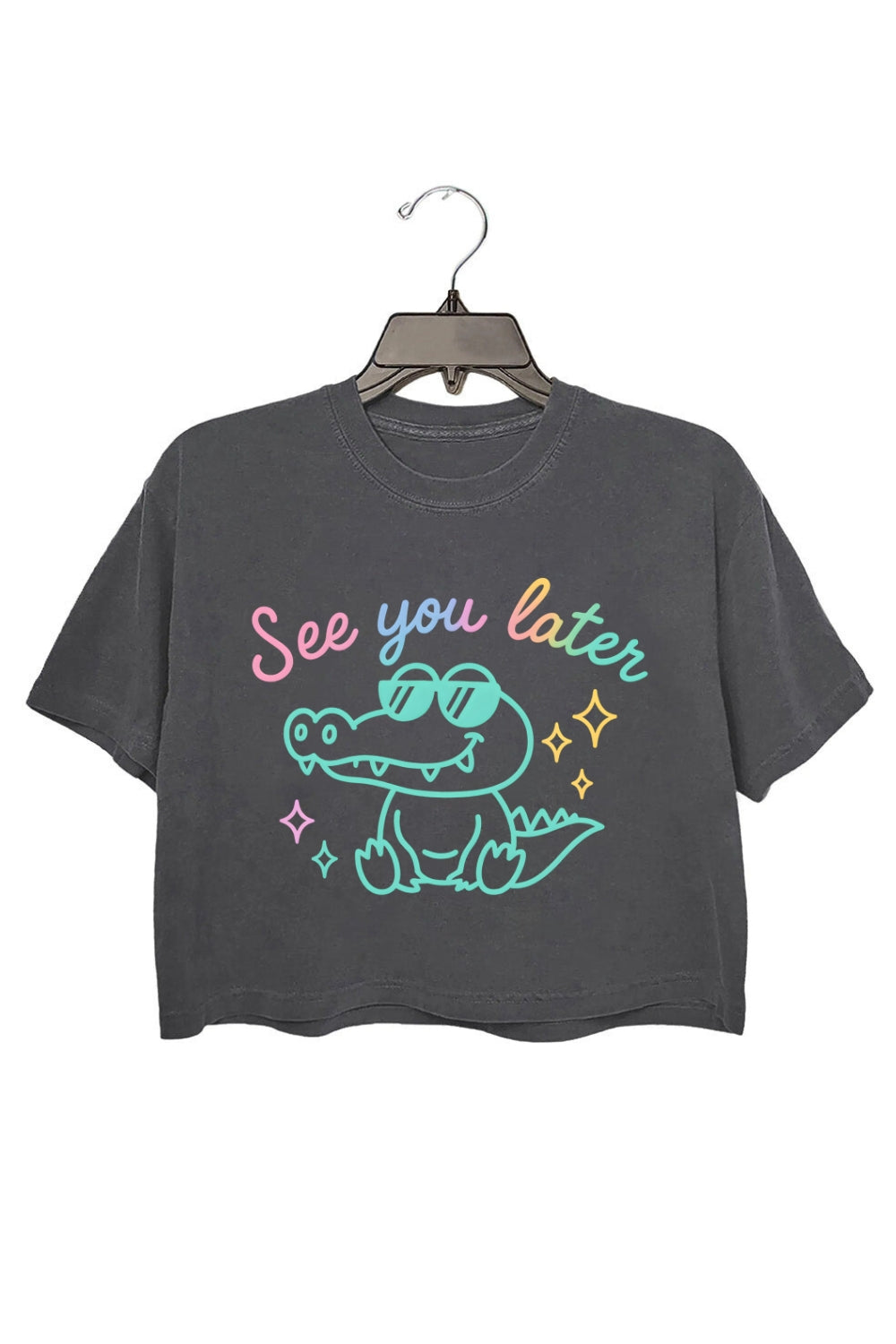 See You Later Alligator Teacher Summer Crop Top For Women