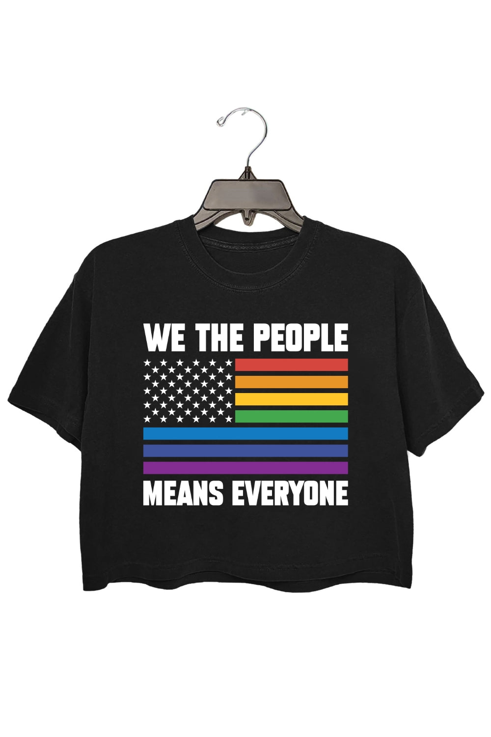 We The People Means Everyone Crop Top For Women