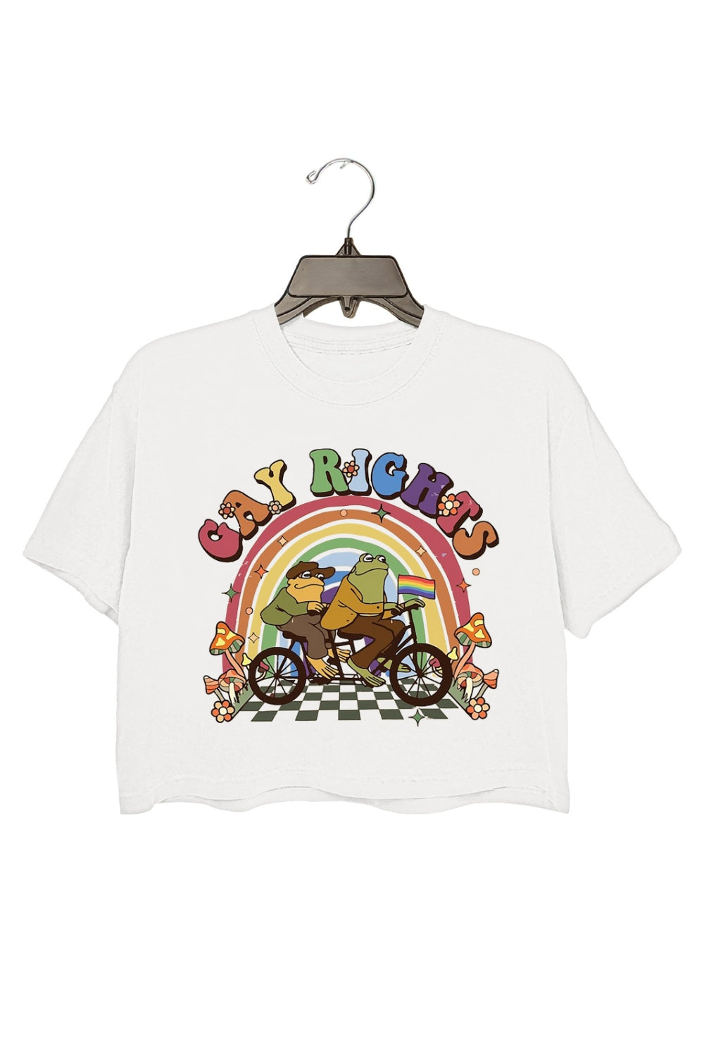 Frog Gay Rights Pride Crop Top For Women