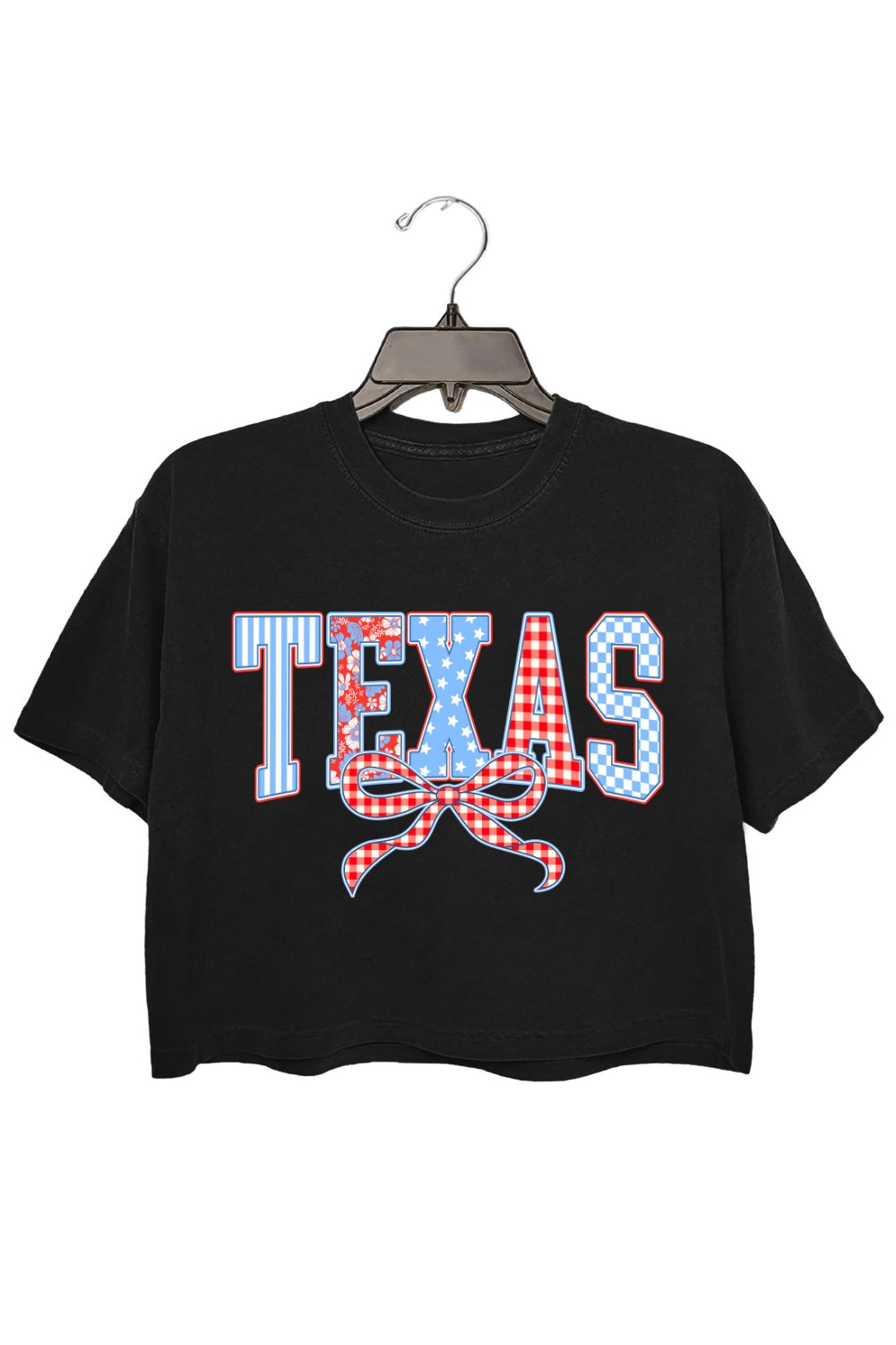 Preppy Texas Coquette Crop Top For Women