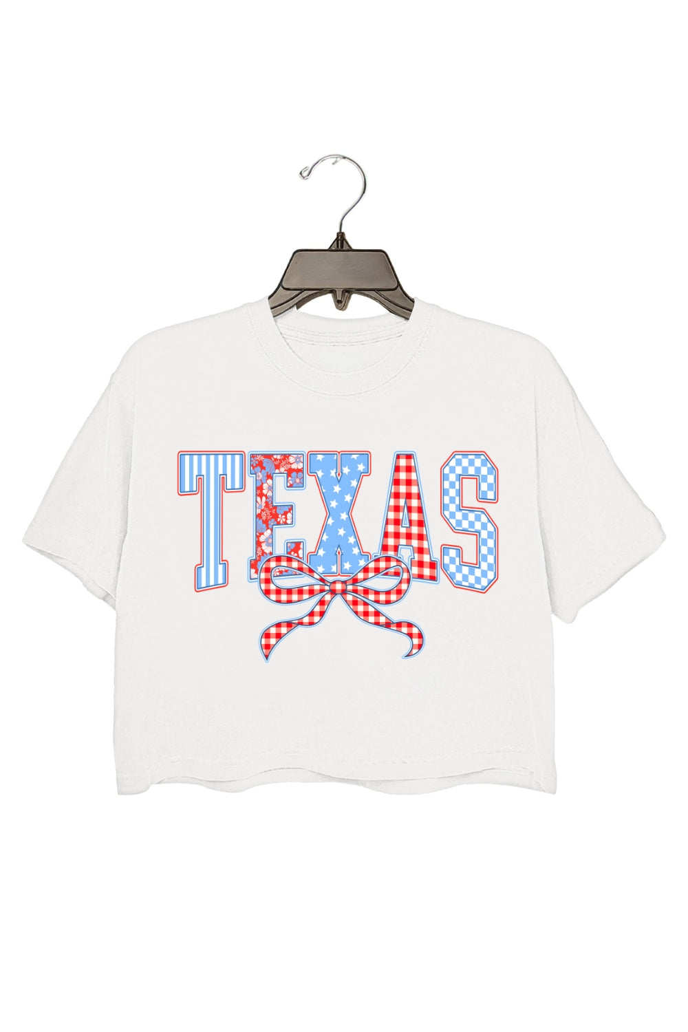 Preppy Texas Coquette Crop Top For Women