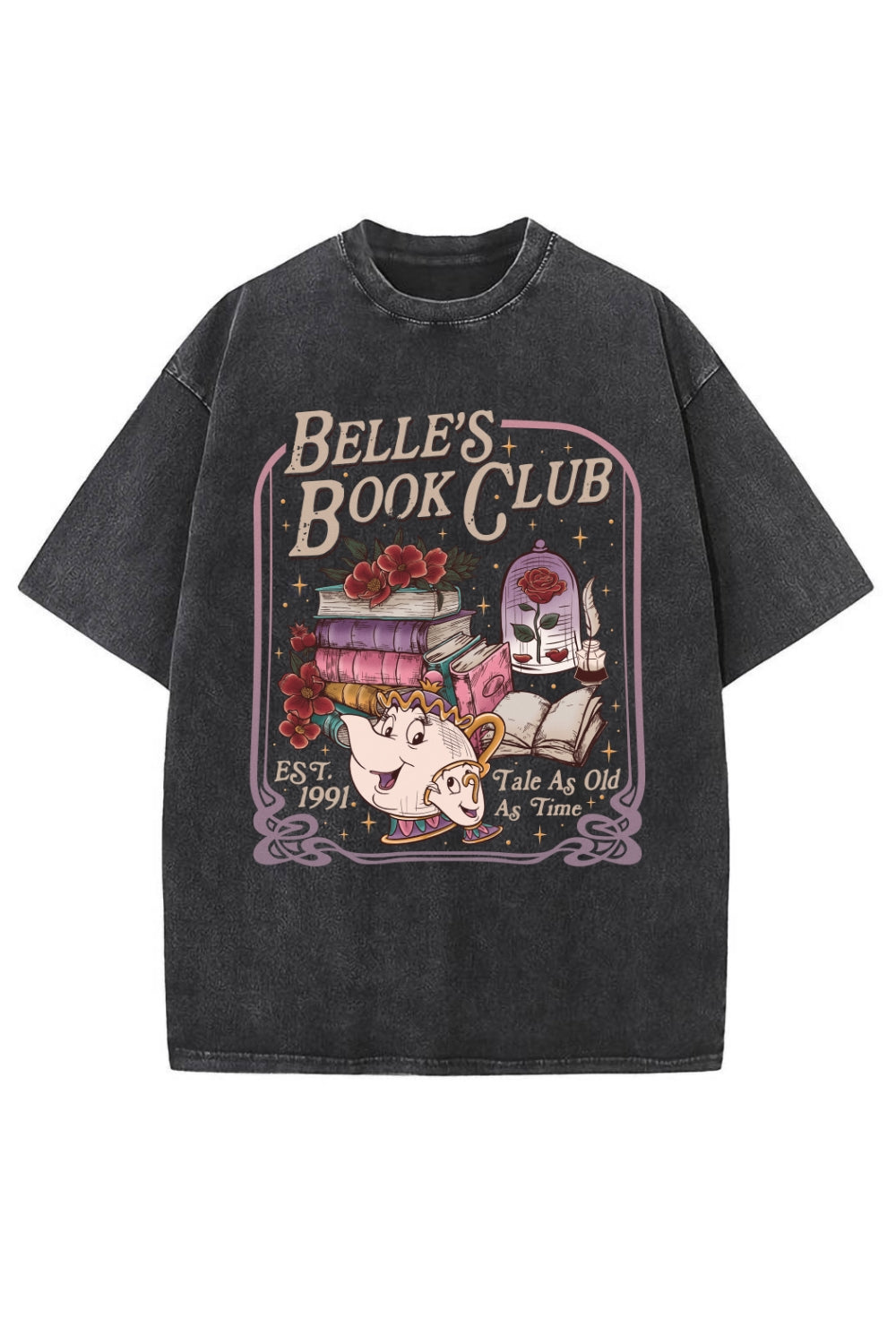 Belle's Book Club EST 1991 Vintage Washed Tee