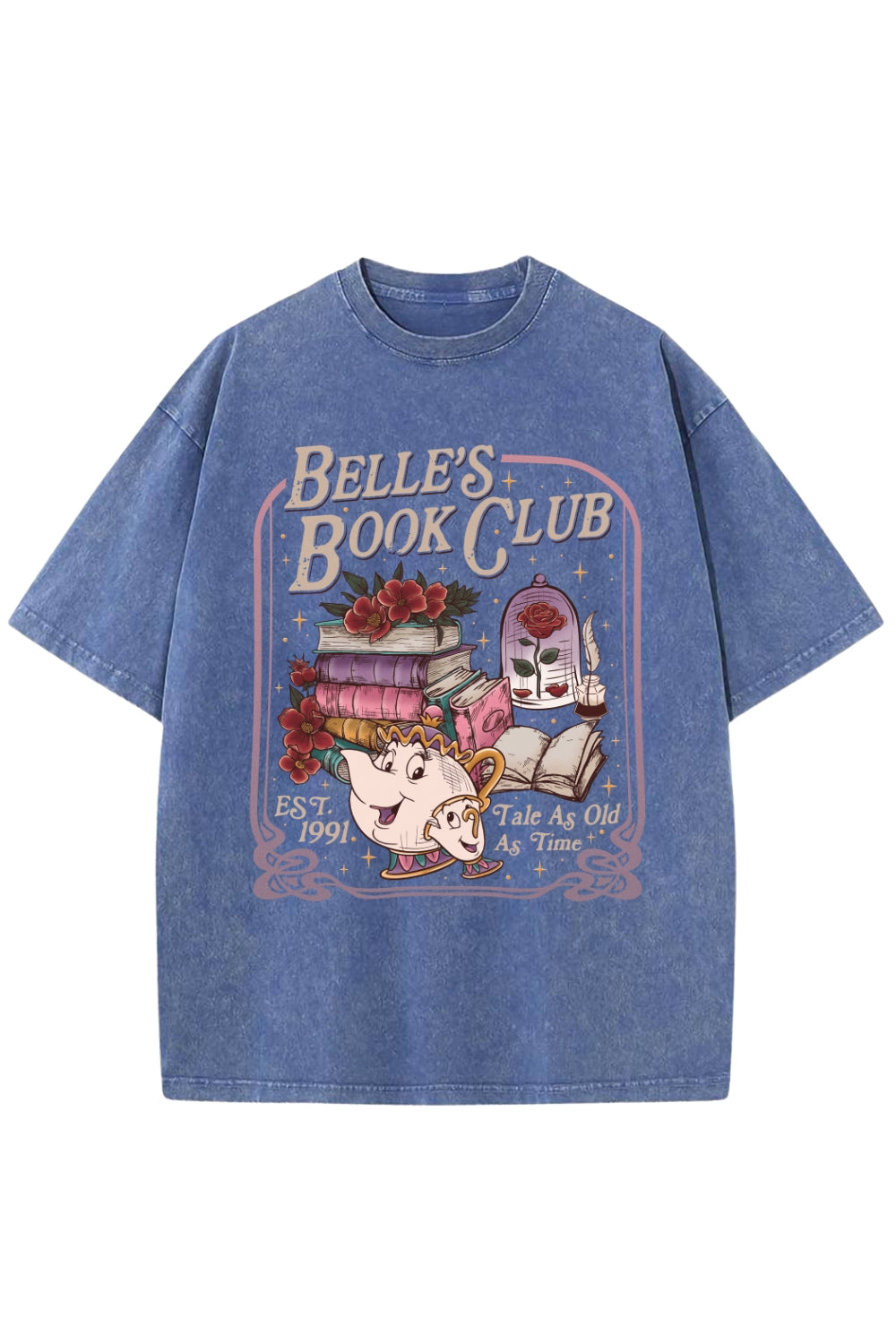 Belle's Book Club EST 1991 Vintage Washed Tee