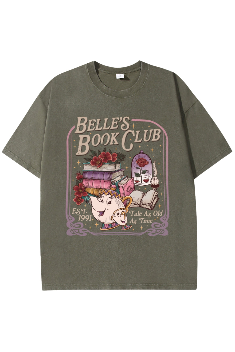 Belle's Book Club EST 1991 Vintage Washed Tee
