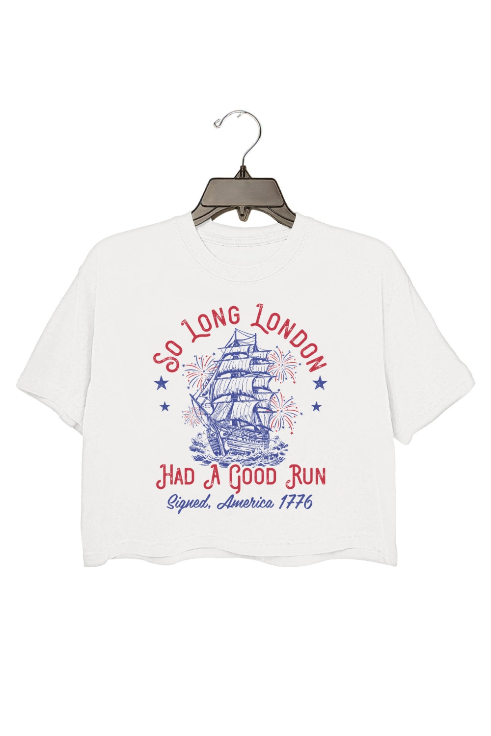 So Long London Had A Good Run 4th Of July Crop Top For Women