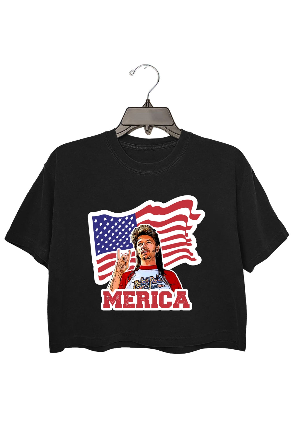 Joe Dirt Merica 4th Of July Crop Top For Women